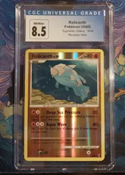 2009 POKEMON PLATINUM SUPREME VICTORS #SH8 RELICANTH ~ CGC 8.5 (OLD LABEL) - Image 1