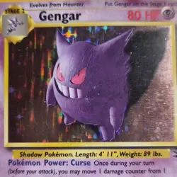 Pokemon Gengar 5/62 Fossil Holo Rare 1999 Stage 2 Psychic 80 HP - Image 3