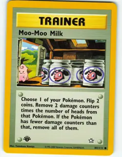 Moo-Moo Milk - 1st Edition - 101/111 Neo Genesis - Pokemon TCG - 2000 - Image 1