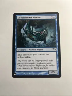 Deepchannel Mentor - The List Reprints MTG Plus Bonus Card!!! - Image 1