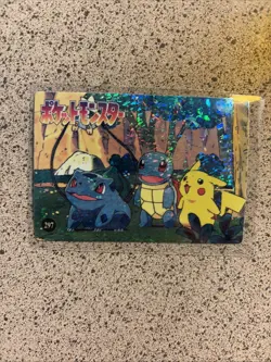 Pikachu Squirtle Holo Pokemon Vintage Pocket Monsters Vending Prism Sticker 297 - Image 2