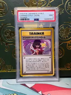 1999 Pokemon Japanese Gym 2 Sabrina's Psychic Control PSA 9 - MINT! - Image 1
