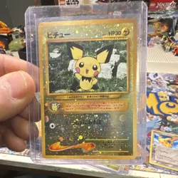 Pokemon TCG Pichu 172 Neo Premium File 2 Holo Japanese HP30 Ken Sugimori - Image 1