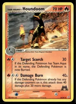2004 EX - Team Magma vs Team Aqua Team Magma’s Houndoom Stage 1/Uncommon #34 - Image 1