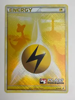 2011 POKEMON CALL OF LEGENDS AMPHAROS LIGHTNING ENERGY 91/95 PLAY! HOLO NM C - Image 3