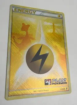 2011 POKEMON CALL OF LEGENDS AMPHAROS LIGHTNING ENERGY 91/95 PLAY! HOLO NM C - Image 4