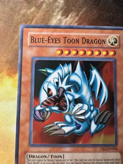 Yugioh Blue-Eyes Toon Dragon DB1-EN066 Super Rare LP - Image 2