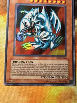 Yugioh Blue-Eyes Toon Dragon DB1-EN066 Super Rare LP - Image 5