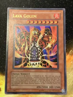 Yugioh! Lava Golem - DR1-EN051 Unlimited Edition Ultra Rare Near Mint! - Image 1
