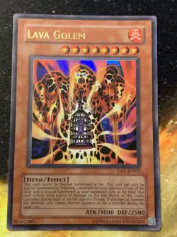 Yugioh! Lava Golem - DR1-EN051 Unlimited Edition Ultra Rare Near Mint! - Image 3