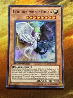Yugioh Light And Darkness Dragon STOR-ENSE1 Super Rare Limited Edition Near Mint - Image 2