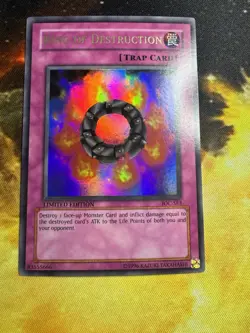 Ring of Destruction IOC-SE3 Ultra Rare Limited Near Mint Yugioh - Image 2