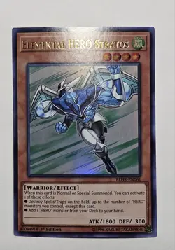 Yugioh Elemental Hero Stratos Hero's Revenge Ultra Rare - Image 1