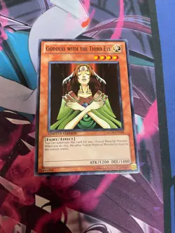 YUGIOH - GODDESS WITH THE THIRD EYE - COMMON - GLD4 - NM - LIMITED - Image 1
