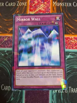 Yu-Gi-Oh! Mirror Wall BP03-EN188 Shatterfoil Rare 1st Edition Lightly Played - Image 1