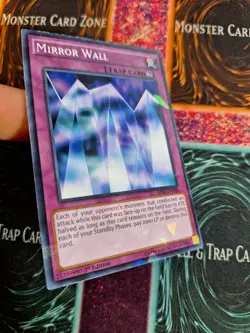 Yu-Gi-Oh! Mirror Wall BP03-EN188 Shatterfoil Rare 1st Edition Lightly Played - Image 2