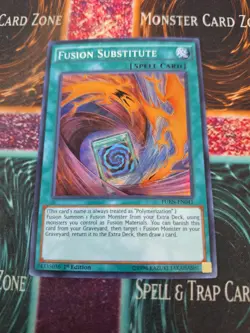 Yugioh Fusion Substitute FUEN-EN041 Super Rare 1st Edition Near Mint - Image 1