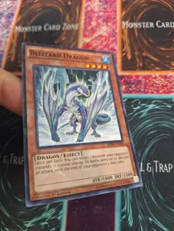 Yugioh Blizzard Dragon BP03-EN031 Shatterfoil Rare 1st Edition Near Mint - Image 2