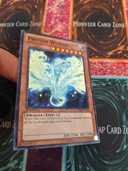 Yugioh Photon Wyvern BP02-EN109 Shatterfoil Rare 1st Edition Near Mint - Image 2