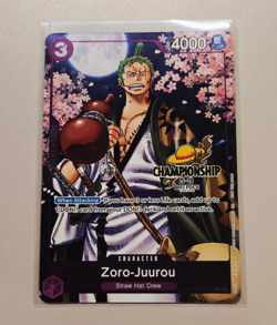 One Piece Zoro-Juurou OP05-067 CS 25-26 Event Pack PROMO CHAMPIONSHIP STAMP - Image 2