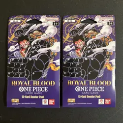 One Piece Tcg OP-10 Royal Blood Sleeved Pack Lot Of 2 ENGLISH New & Sealed! - Image 1