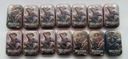 Lot of (14) One Piece TCG Tin Pack Vol.2 (10) Luffy (3) Ace (1) Sabo - Image 1