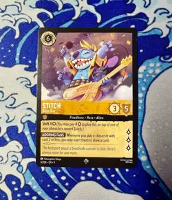 Stitch Rock Star 03/204 Super Rare Disney Lorcana Fabled NM - Image 1