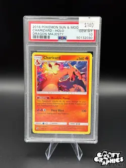 Graded Pokemon Card Charizard 3/70 Dragon Majesty Holo - Image 1