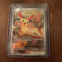 Plusle Paradox Rift Holo Illustration Rare Pokemon TCG Card 193/182 - Image 1