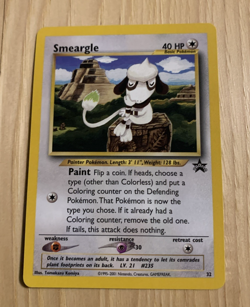 SMEARGLE 2001 POKEMON BLACK STAR PROMO CARD #32 NM - Image 1