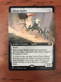 Thran Spider Full Art Extended Borderless MTG Magic Card NM Near Mint BRO - Image 1