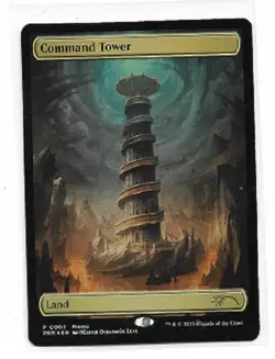 MTG magic cards 1x Command Tower commander turbo tower textless Foil promo Uniqu - Image 1