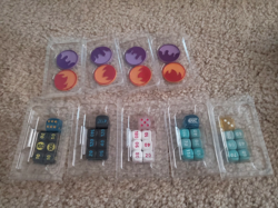Phantasmal Flames playmats, mixed card sleeves, play dices and coins - Image 4