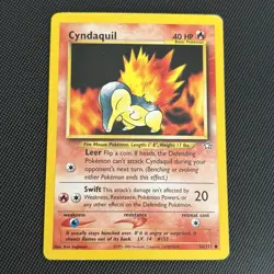 2000 Cyndaquil Neo Genesis Unlimited #56/111 Pokemon Card *LP* - Image 1
