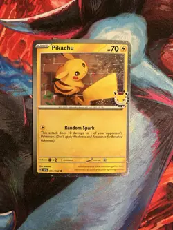 Pokemon Pikachu Stamped Promo Card 051/162 (2026 Pokemon Day 30th Anniversary) - Image 1
