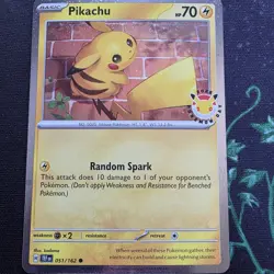 Pikachu (Pokemon Day 2026) Common Holo Miscellaneous Cards & Products 051/162 NM - Image 2