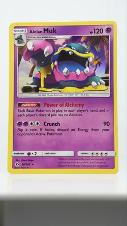 Alolan Muk 58/149 Rare Regular Pokemon Card 2017 Stage 1 Sludge 120 HP - Image 1