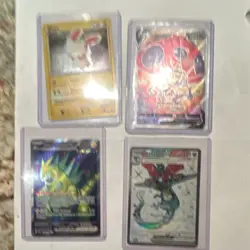 Pokemon Card Lot Dragapult EX, Iron Thorns EX, Plusle, Orbeetle V Holo 4 Cards - Image 1