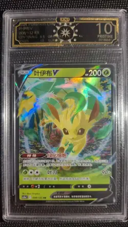 Chinese Pokemon Flareon & Leafeon V OCD 10 Pristine Graded Card Lot*10 GL15 - Image 5