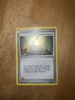 Venture Bomb 93/109 EX Team Rocket Returns Reverse Holo Stamped Pokemon Card TCG - Image 5