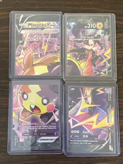 Pokemon Morpeko V-Union 4 Card Set SWSH287 SWSH288 SWSH289 SWSH290 Promo NM Mint - Image 1