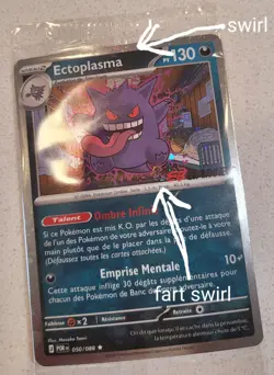 Gengar 050/088 EB Games French SEALED Pokemon Promo Card Ectoplasma FART SWIRL! - Image 3