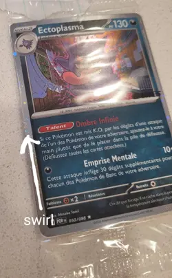 Gengar 050/088 EB Games French SEALED Pokemon Promo Card Ectoplasma FART SWIRL! - Image 4