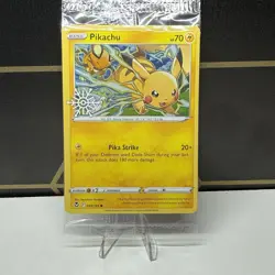Sealed Pikachu 049/195 Snowflake Stamp Pokemon Promo Card Holo NM - Image 1