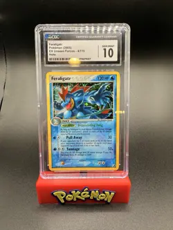 CGC 10 Feraligatr EX Unseen Forces 4/115 Holo Pokemon Card Low Pop - Image 1