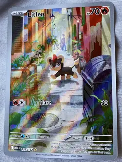 Pokemon Litleo Illustration Rare Holo Me01: Mega Evolution 139/132 Alt Art Card - Image 1