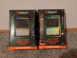MTG Innistrad Midnight Hunt BOTH EDH Decks Undead Unleashed Coven Counters - Image 1