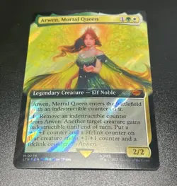 Arwen, Mortal Queen (Extended Art) (Surge Foil) [The Lord of the Rings] MTG NM - Image 1
