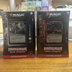 MTG Kamigawa: Neon Dynasty Commander Deck Set (2), Buckle Up/ Upgrades Unleashed - Image 1