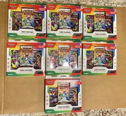 Pokemon TCG First Partner Illustration Collection Series 1 New Sealed lot of 7 - Image 1
